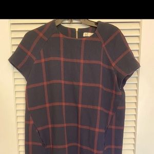 Zara TRF plaid dress